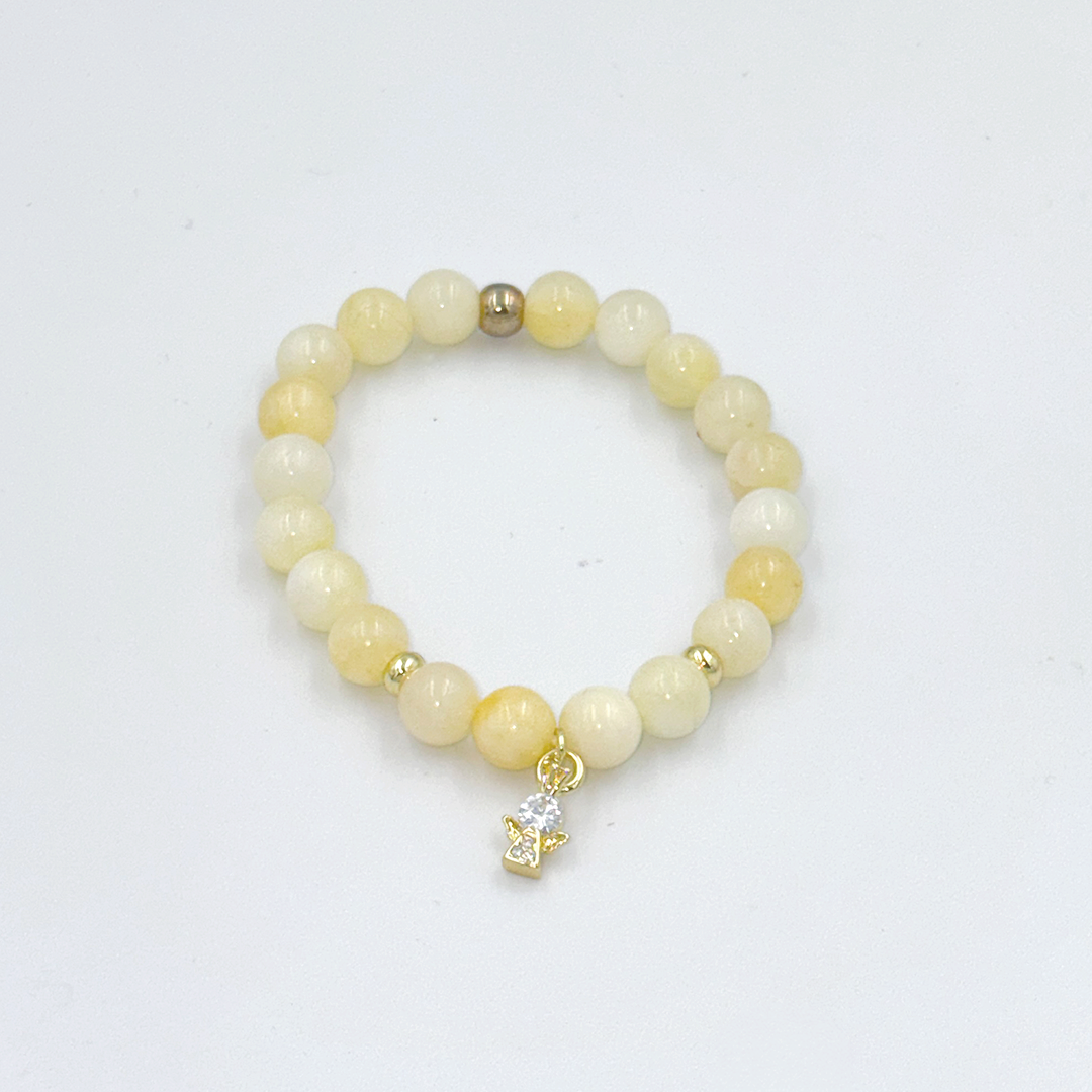 Jadeit s anjelom (8 mm)