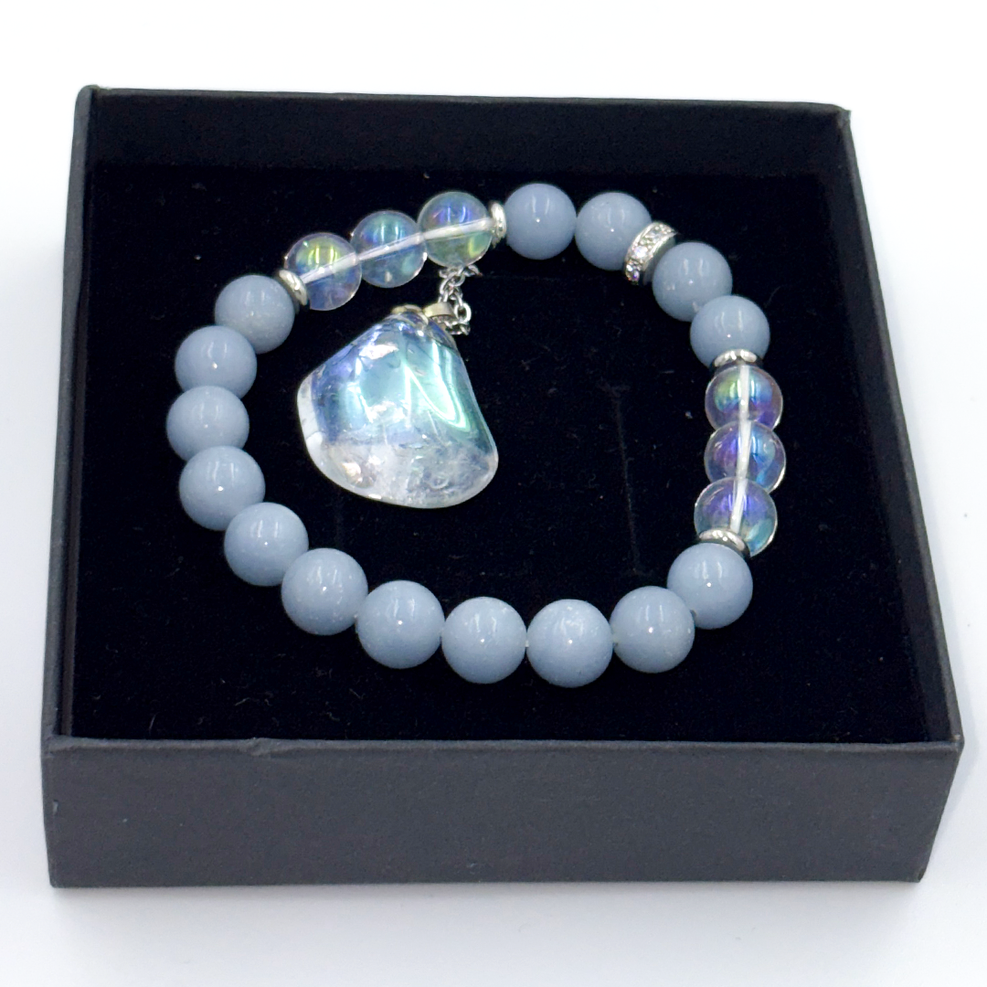 Sada Angelit a Aqua Aura (náhrdelník, náramok)