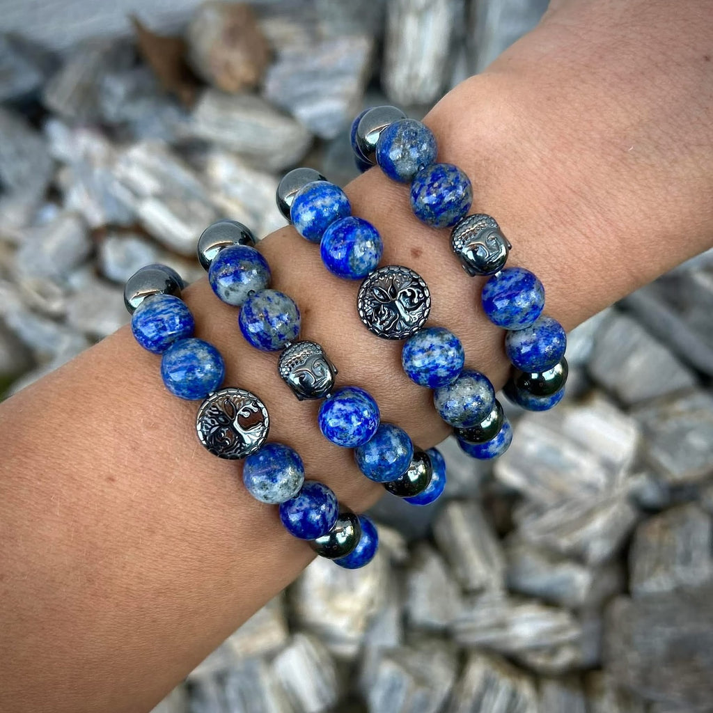 Náramok Lapis Lazuli a Hematit