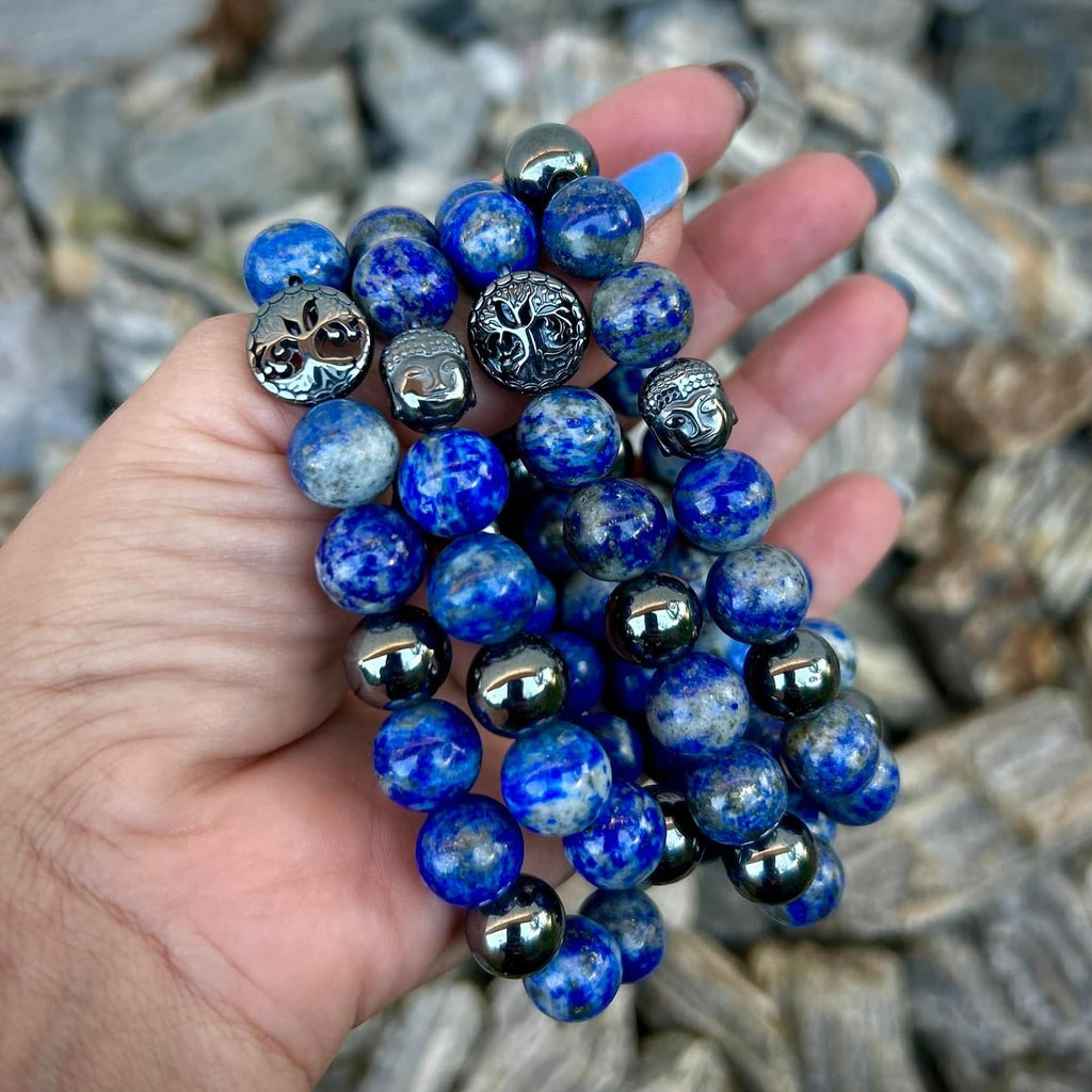 Náramok Lapis Lazuli a Hematit