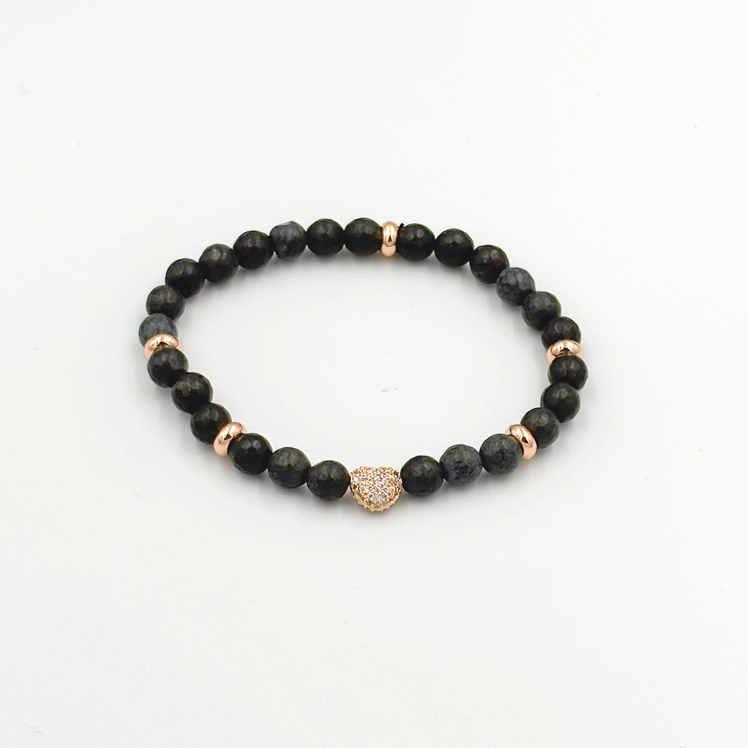 Obsidián so srdiečkom (6 mm)
