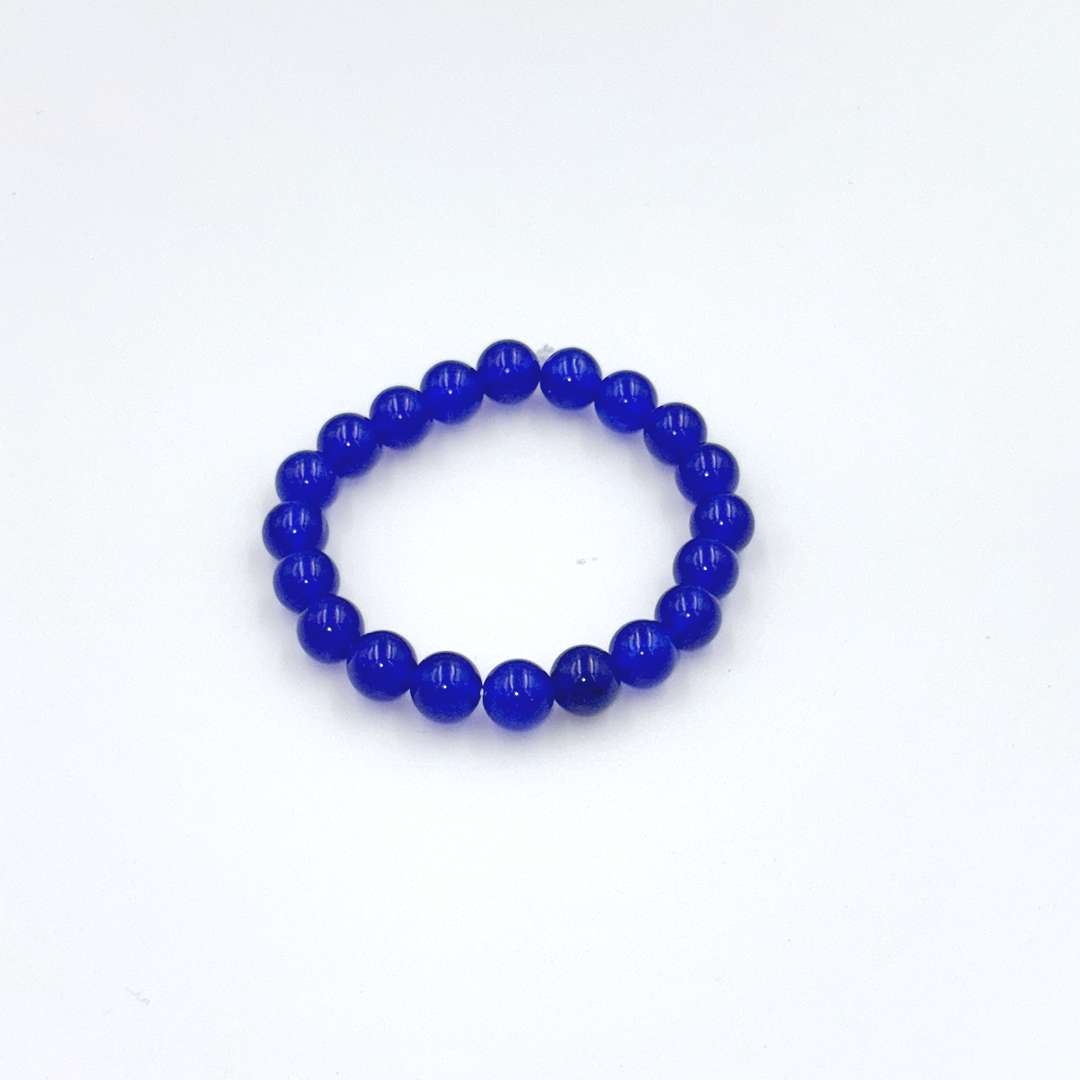 Prifarbený Chalcedon Tmavomodrý (8 mm)