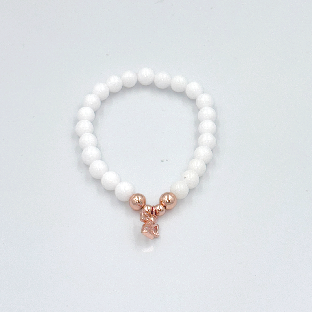 Jadeit s anjelom (6 mm)