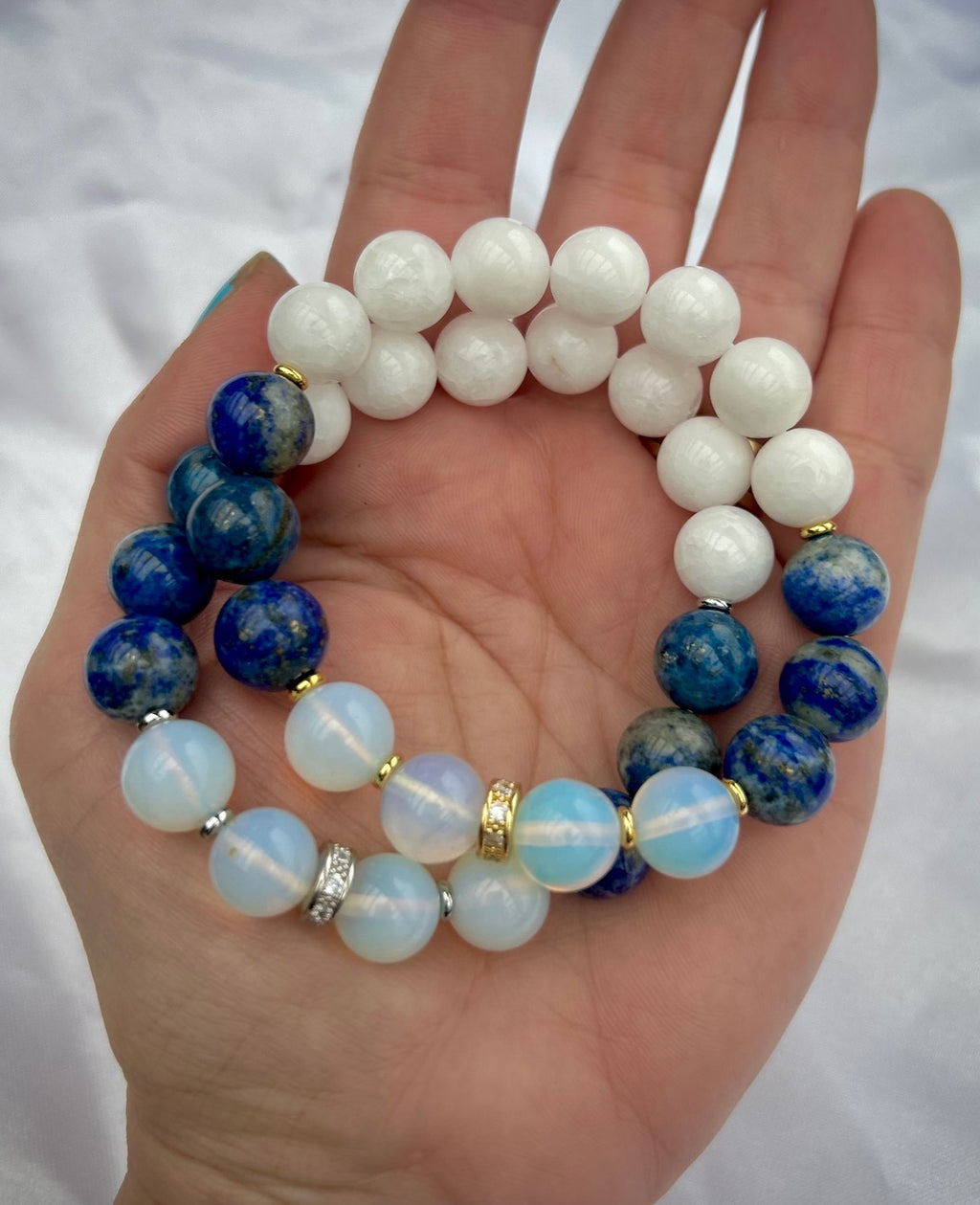 Náramok Opalit, Jadeit a Lapis Lazuli