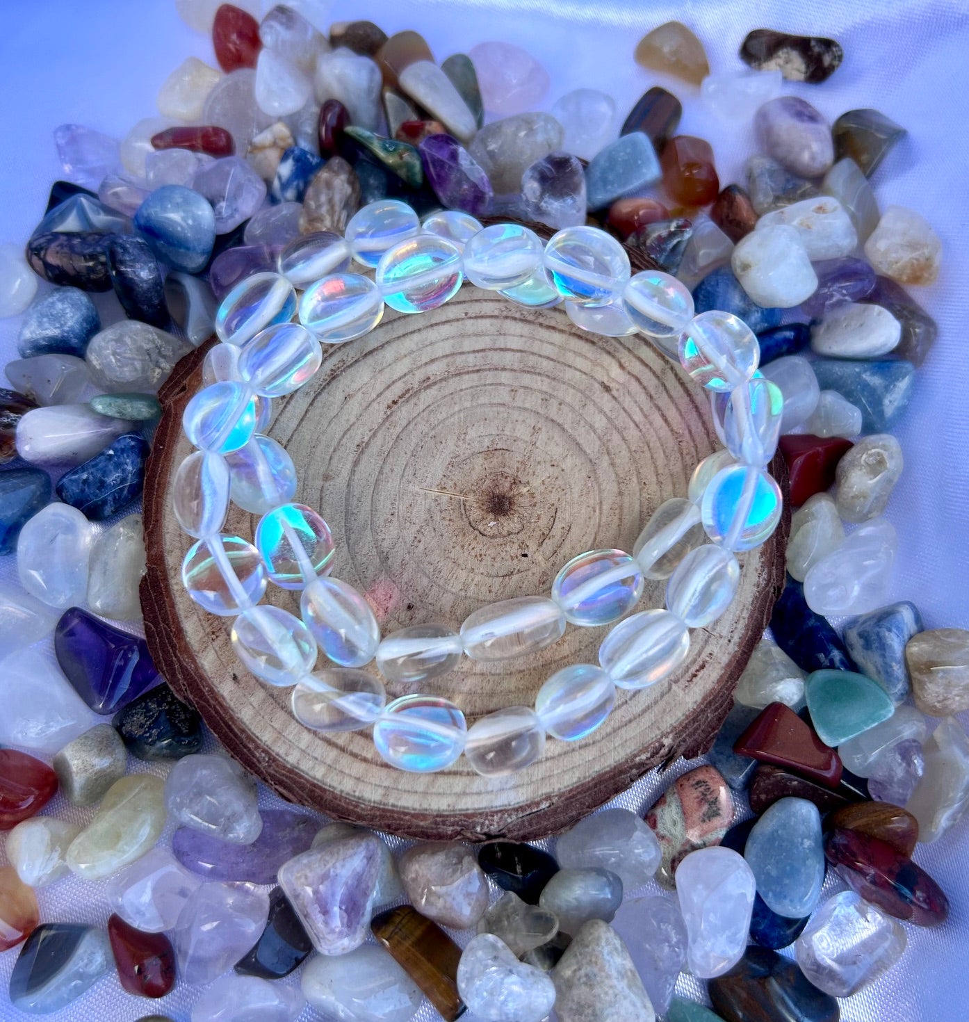 Náramokm Aqua Aura clear nugetky
