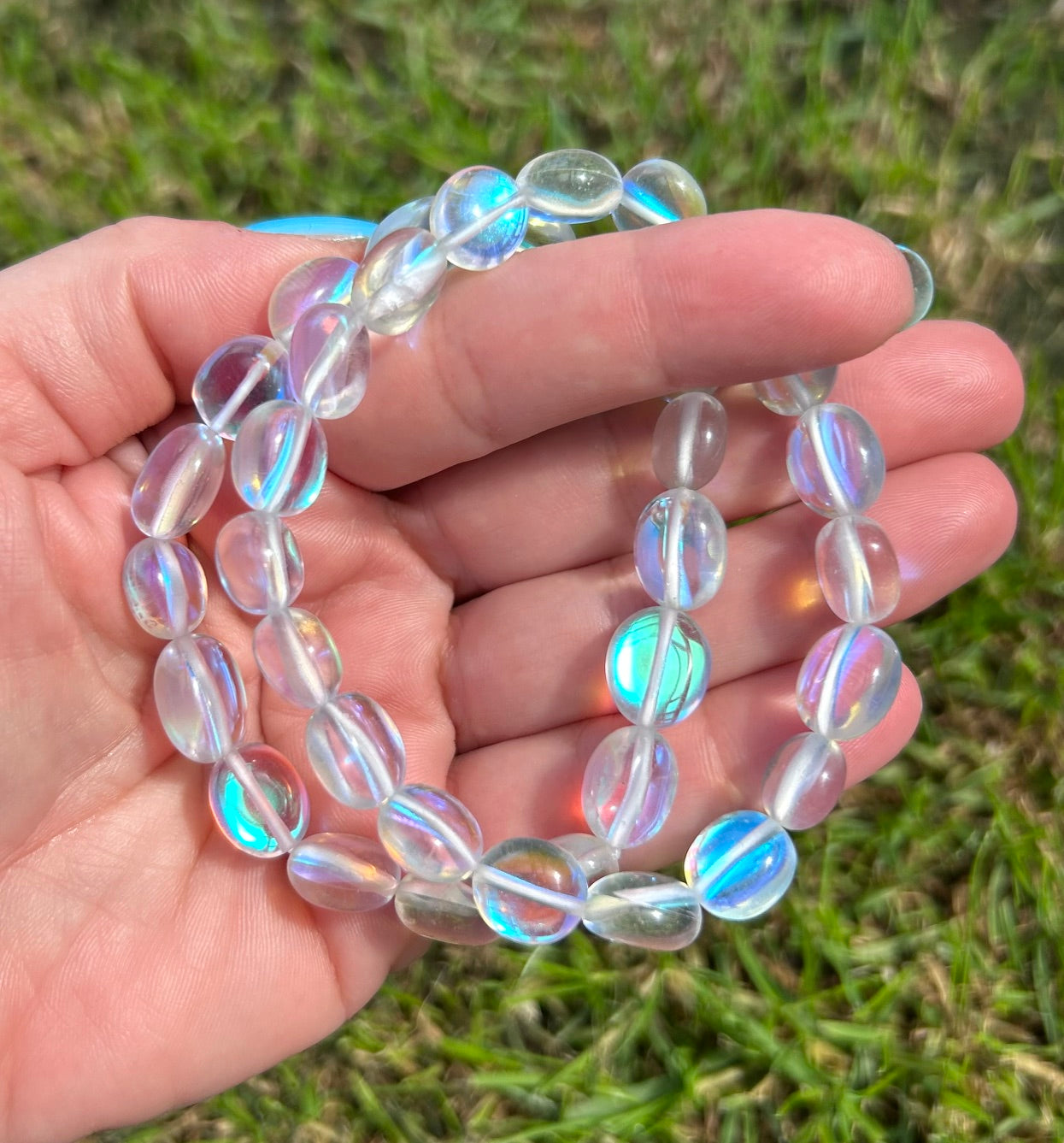Náramokm Aqua Aura clear nugetky