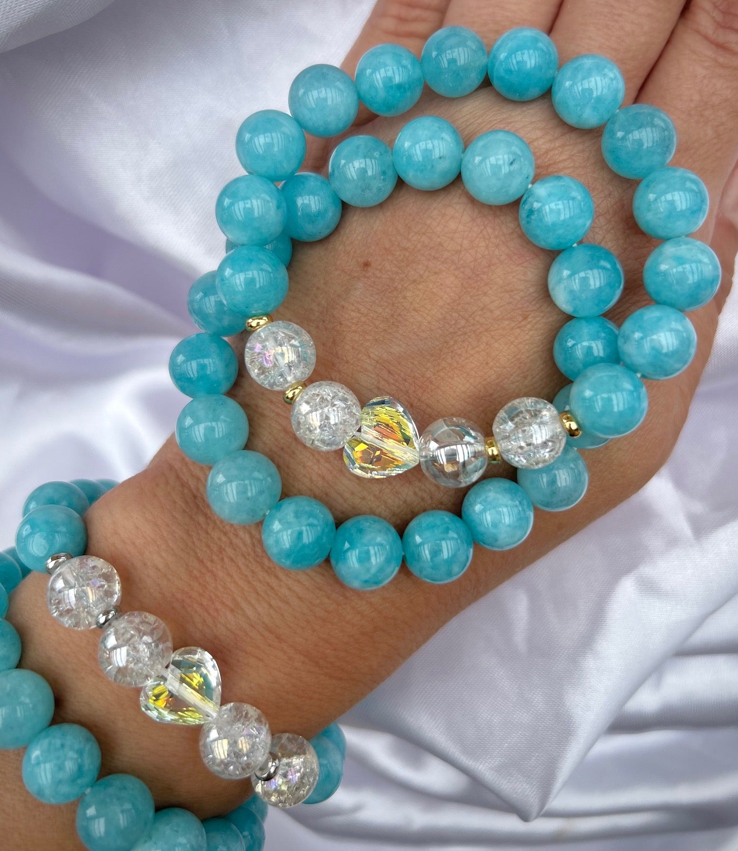 Náramok Akvamarín a Aqua Aura
